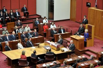 The Governor-General delivers her opening of Parliament address